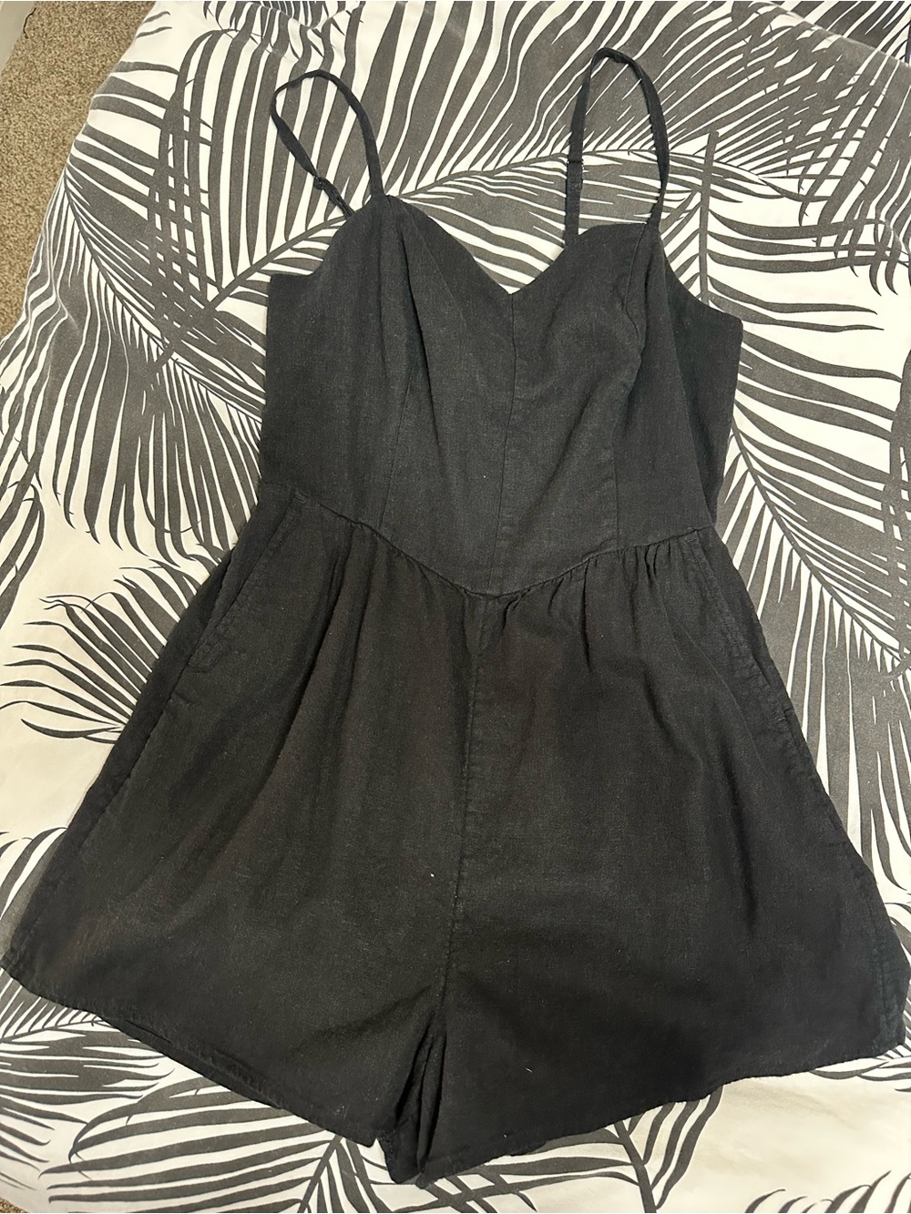 Old Navy Black Spaghetti-Strap Romper